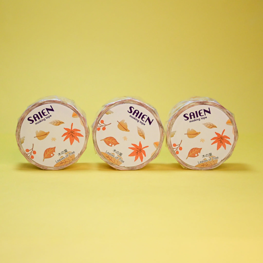SAIEN Autumn Leaves Masking Tape