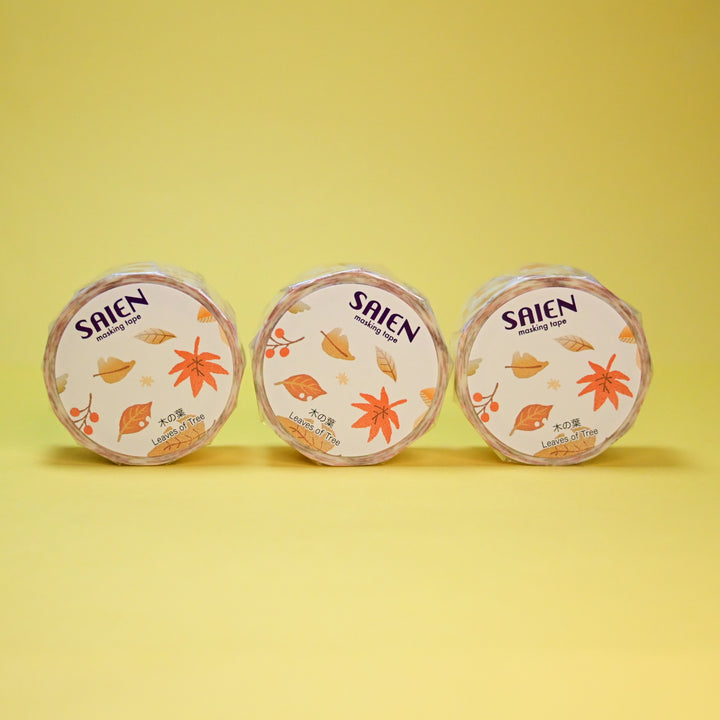 SAIEN Autumn Leaves Masking Tape