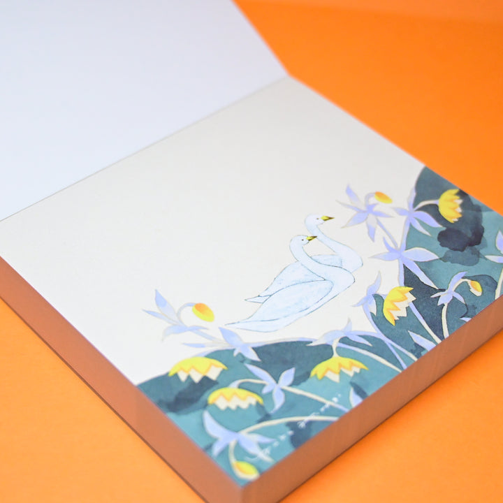 cozyca Yuka Hiiragi Dreaming Lake Flowers Memo Block