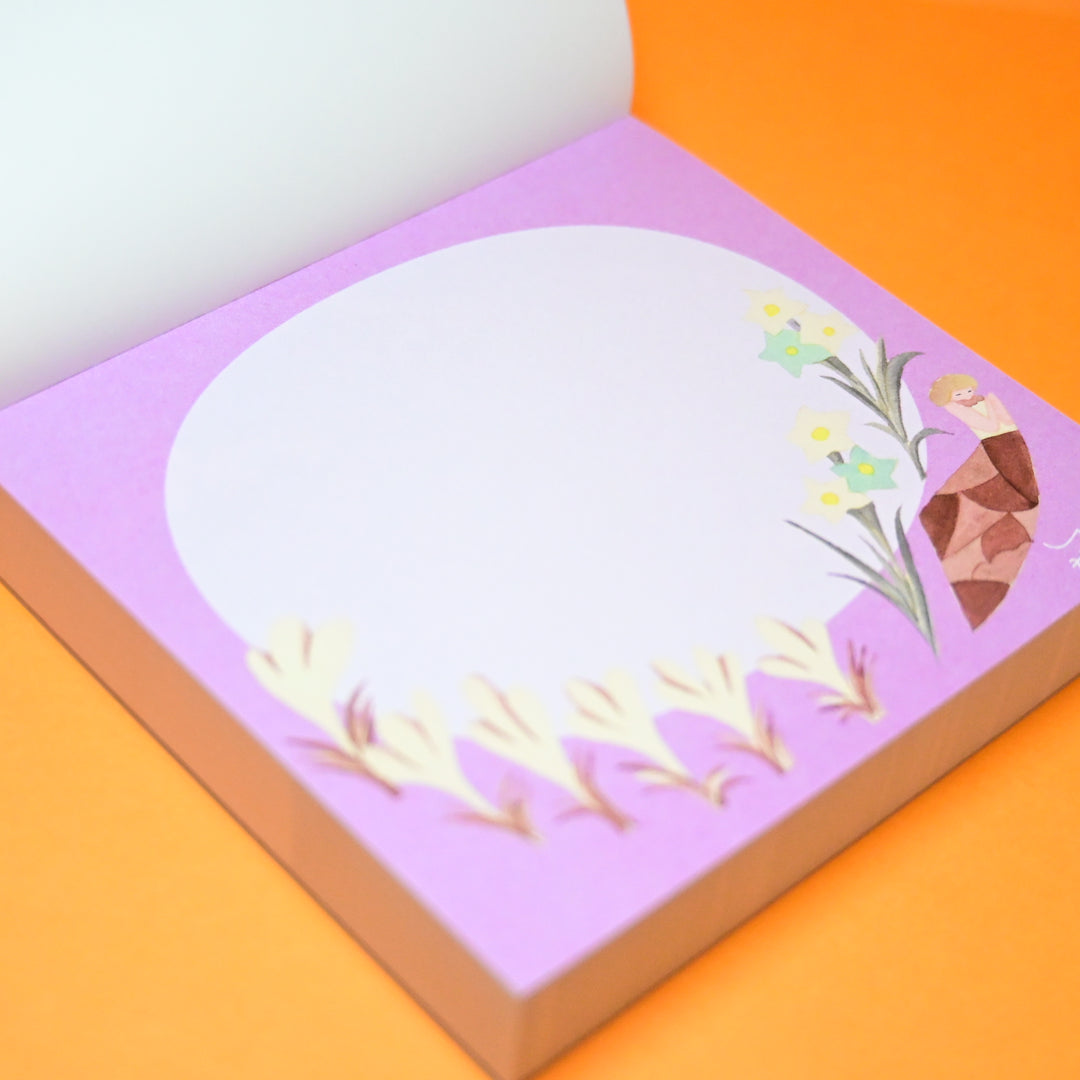 cozyca Yuka Hiiragi Dreaming Lake Flowers Memo Block