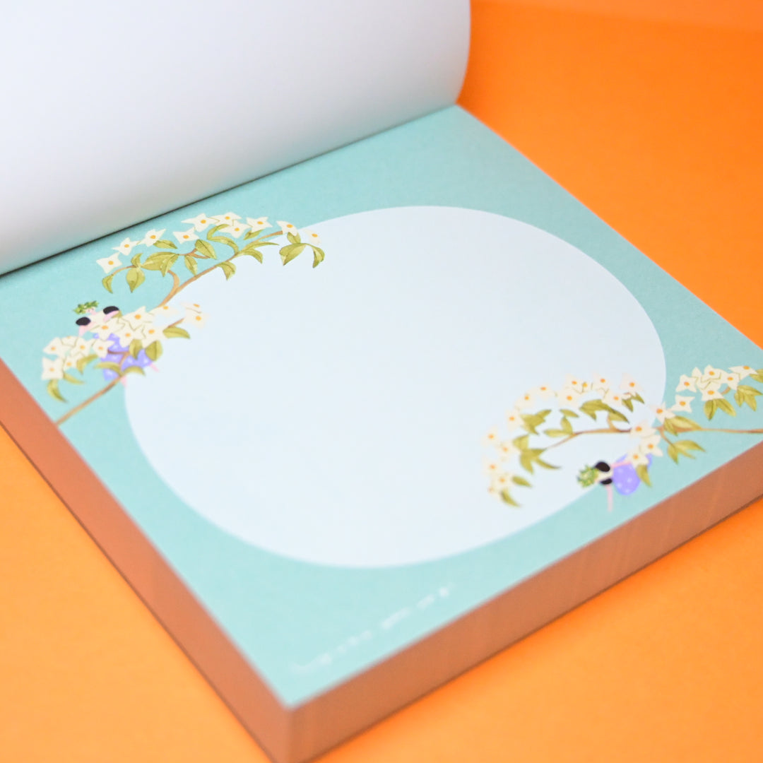 cozyca Yuka Hiiragi Dreaming Lake Flowers Memo Block