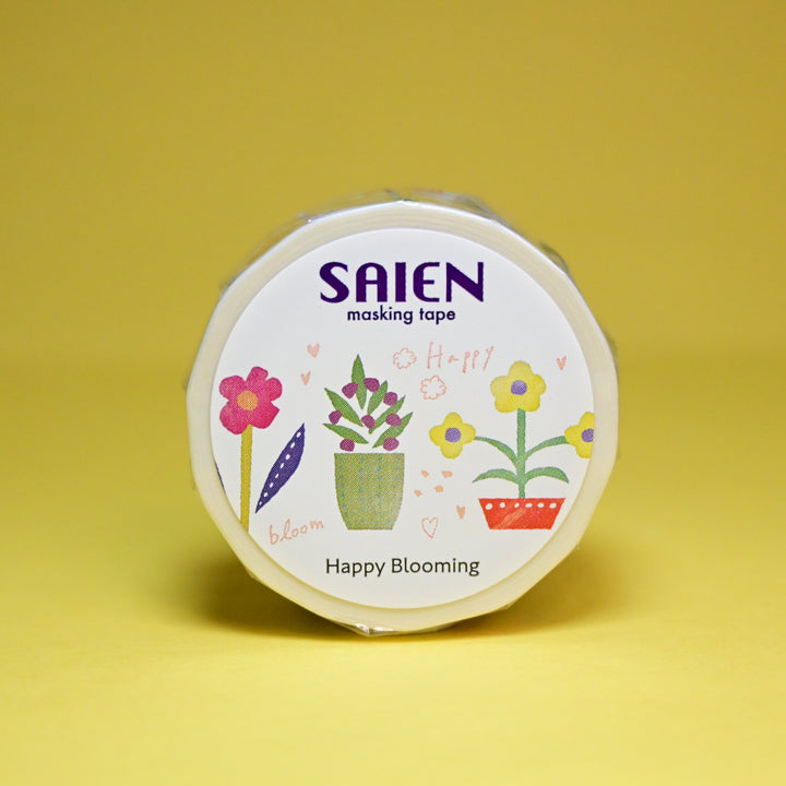 SAIEN Happy Blooming Flowers Masking Tape