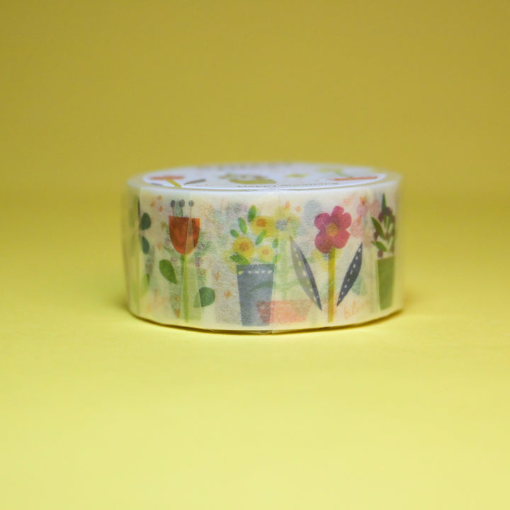 SAIEN Happy Blooming Flowers Masking Tape