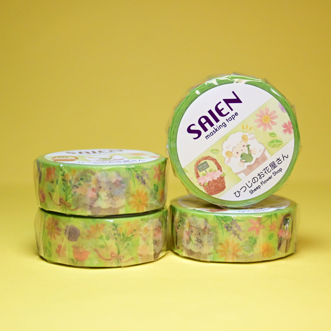 SAIEN Sheep Flower Shop Masking Tape