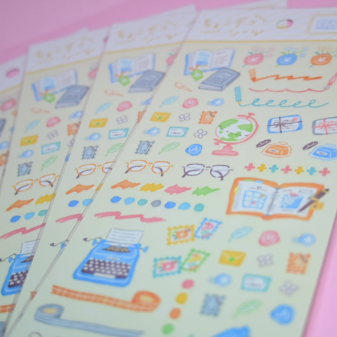 MINDWAVE Choko Deco Cute Handdrawn Stationery Sticker Sheet