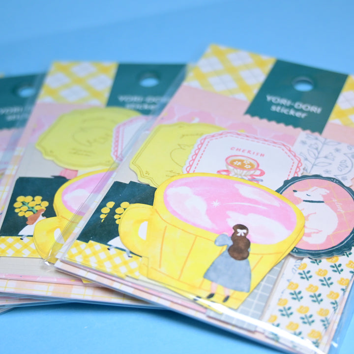 MINDWAVE Yori-Dori Cozy Colorful Tea Time Flake Seal