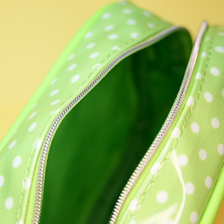 Ochaken Green Zipped Pouch