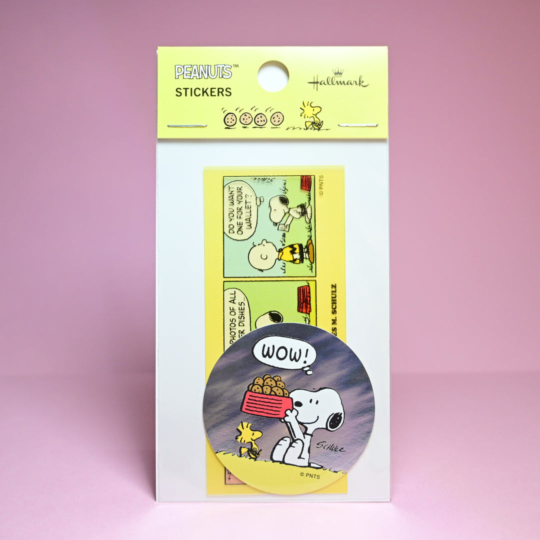 Hallmark Peanuts Snoopy Semi-transparent Comic Stickers