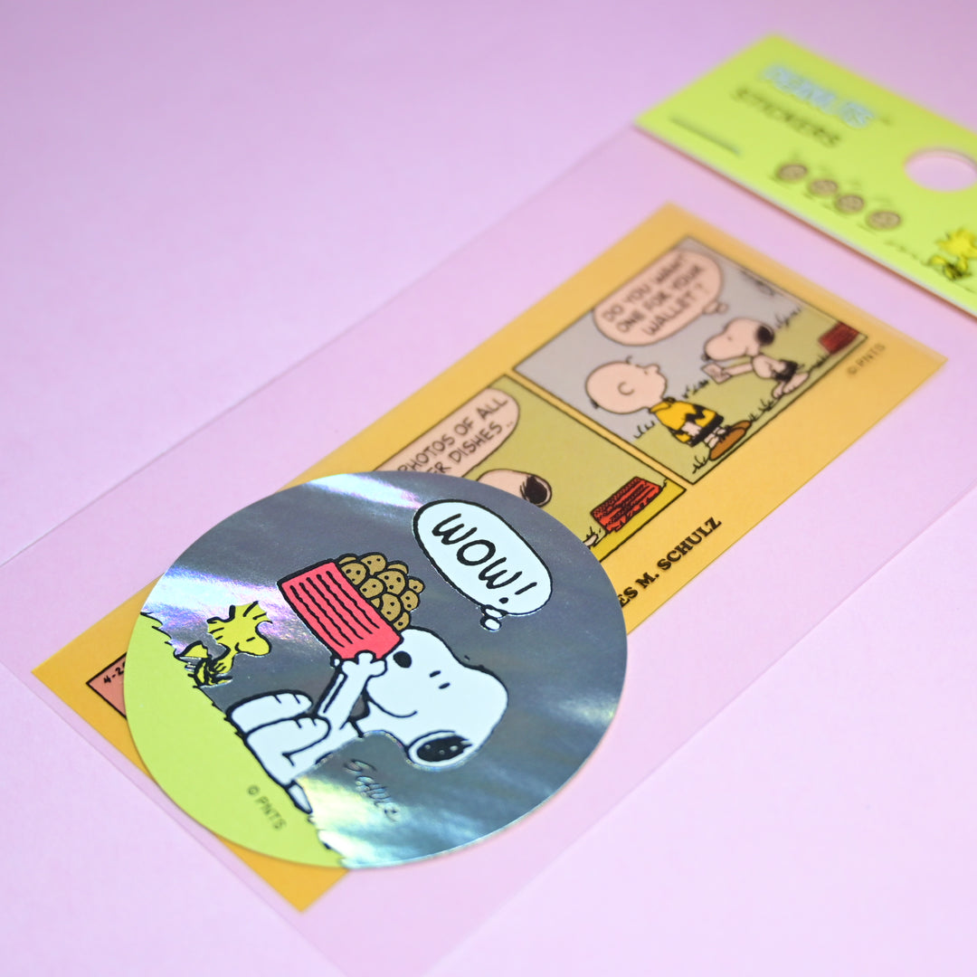 Hallmark Peanuts Snoopy Semi-transparent Comic Stickers