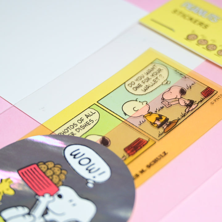 Hallmark Peanuts Snoopy Semi-transparent Comic Stickers