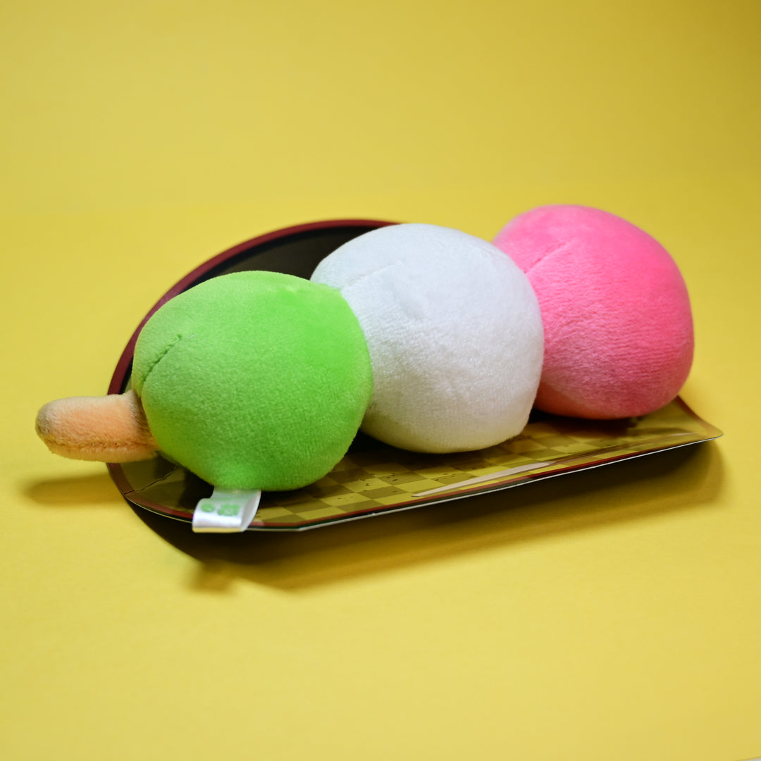 Wagashi Dango Plush Keychain Screen Cleaner