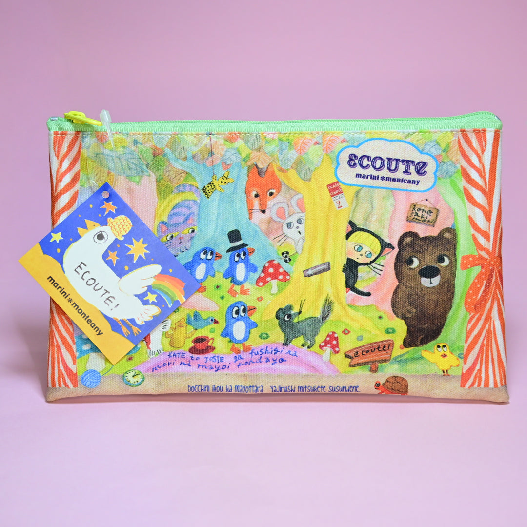 marcs* Ecoute!minette marini＊monteany Zipper Pouch (Green)