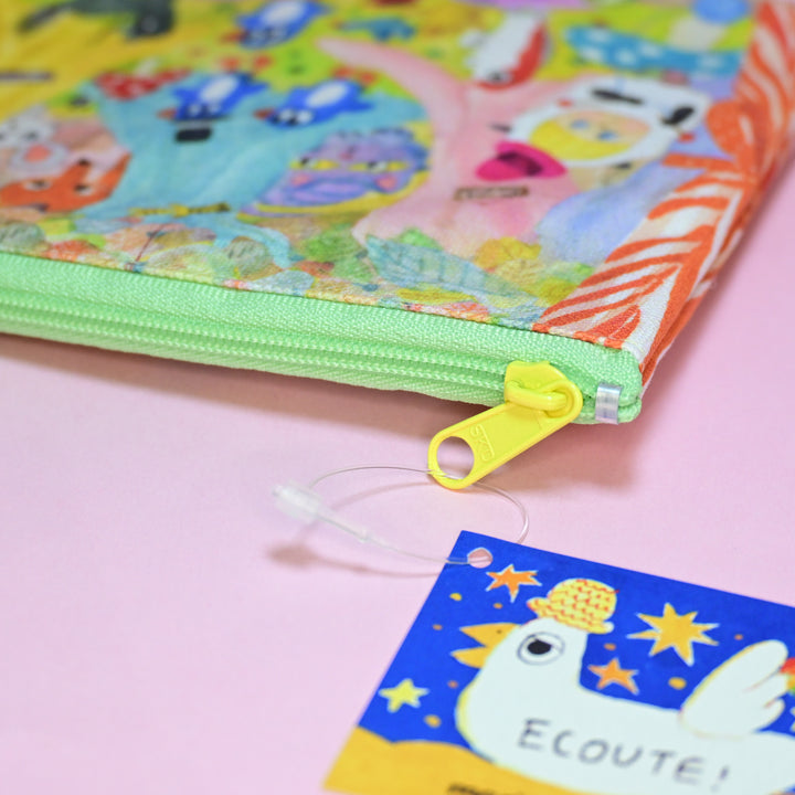 marcs* Ecoute!minette marini＊monteany Zipper Pouch (Green)