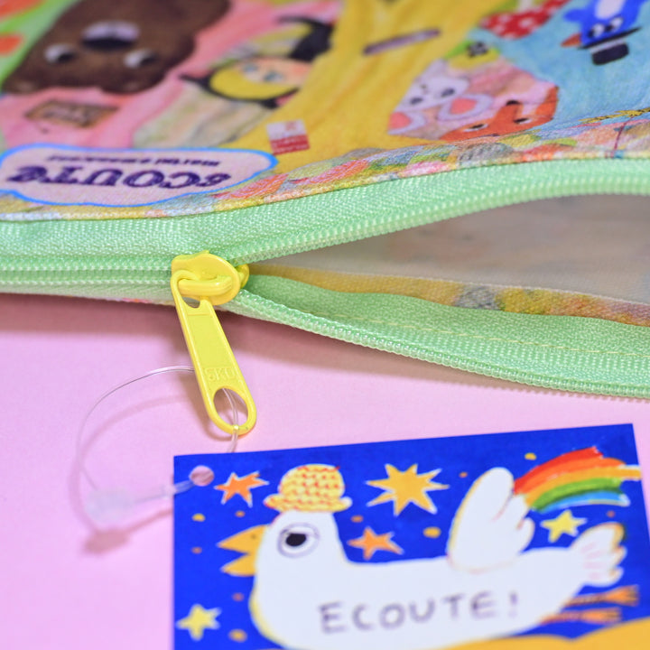 marcs* Ecoute!minette marini＊monteany Zipper Pouch (Green)