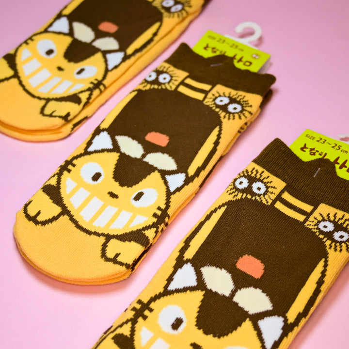 My Neighbor Totoro Cat Bus Cozy Socks (size: 23～25cm)