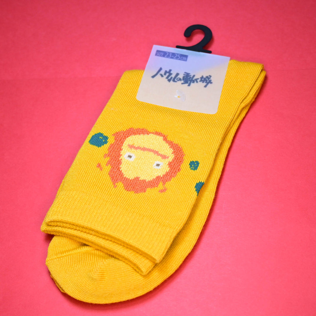 Howl's Moving Castle Calcifer Socks (size: 23～25cm)