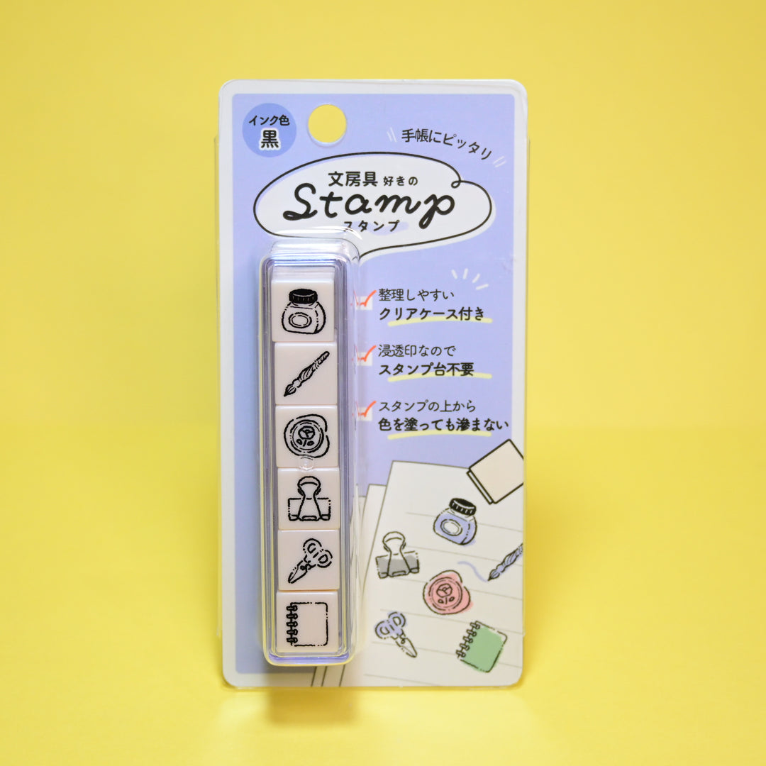 Kamio Japan Stationery Lover Mini Stamp Set