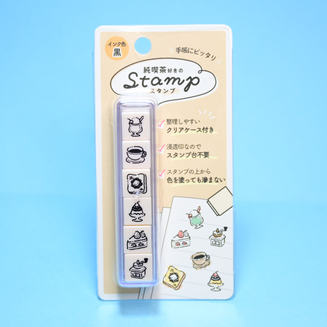 Kamio Japan Coffee Shop Lover Mini Stamp Set