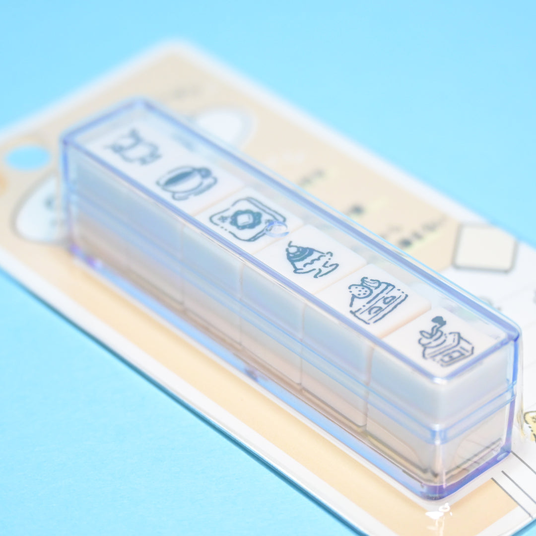 Kamio Japan Coffee Shop Lover Mini Stamp Set