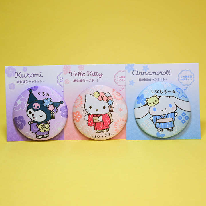 Sanrio Embroidered Badge Magnets (3 designs)