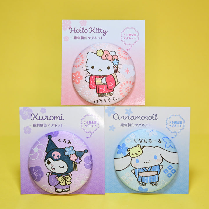 Sanrio Embroidered Badge Magnets (3 designs)