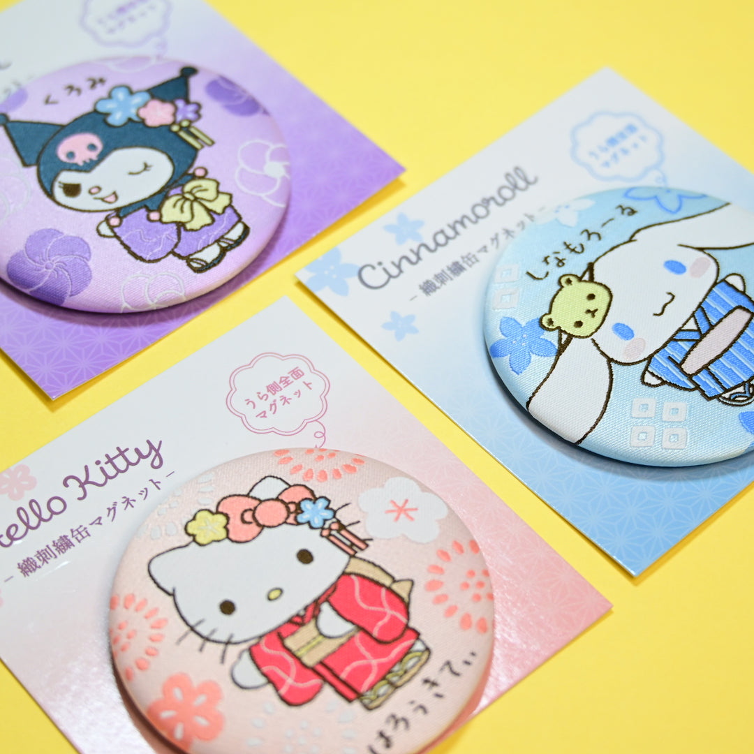 Sanrio Embroidered Badge Magnets (3 designs)