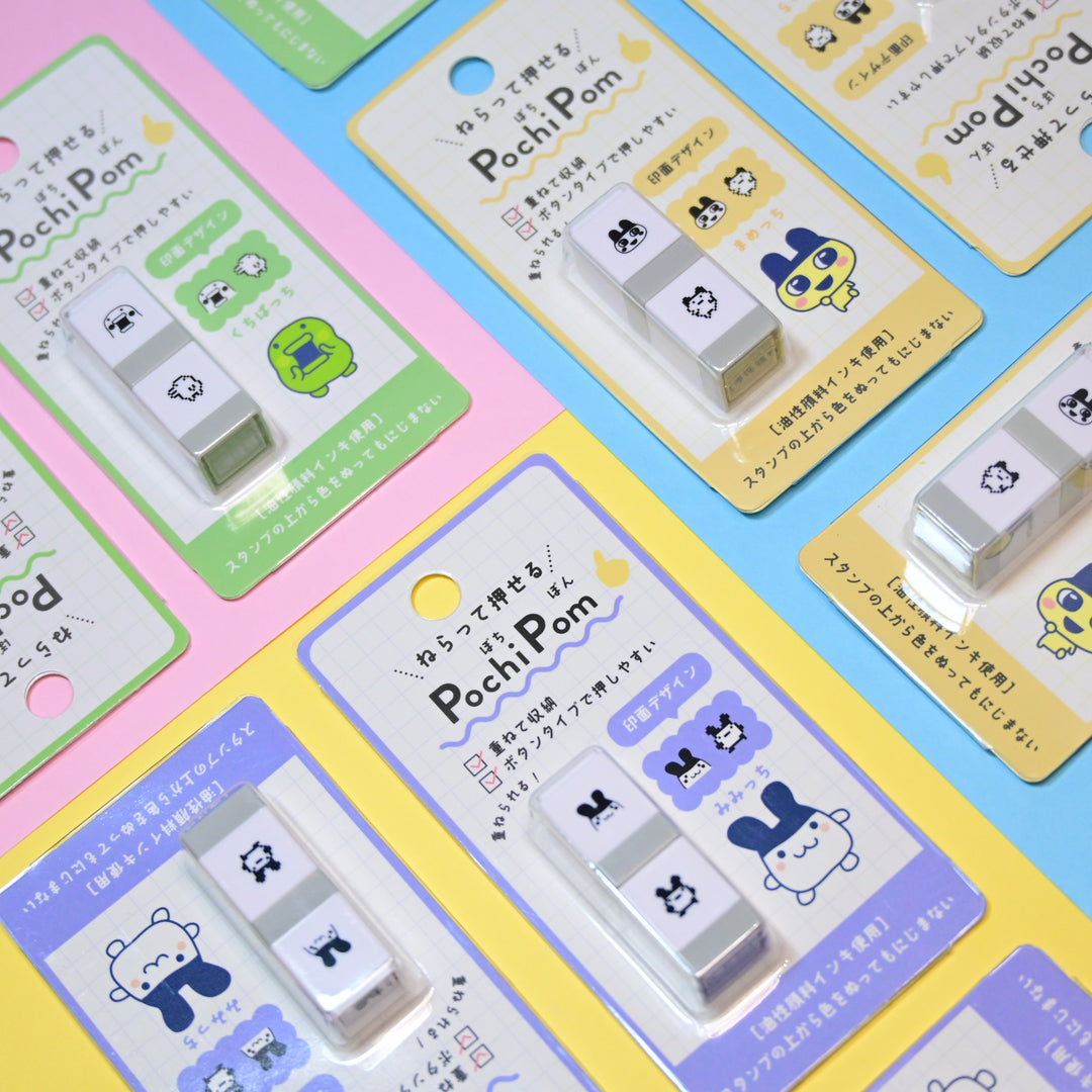 PLUS MART Tamagotchi Mini Button Click Stamps (3 designs)