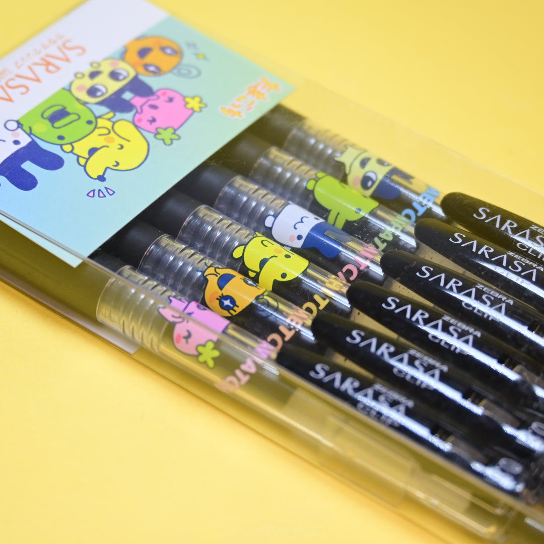 Tamagotchi Sarasa Zebra 0.5mm Gel Pen Set (6 pcs.)
