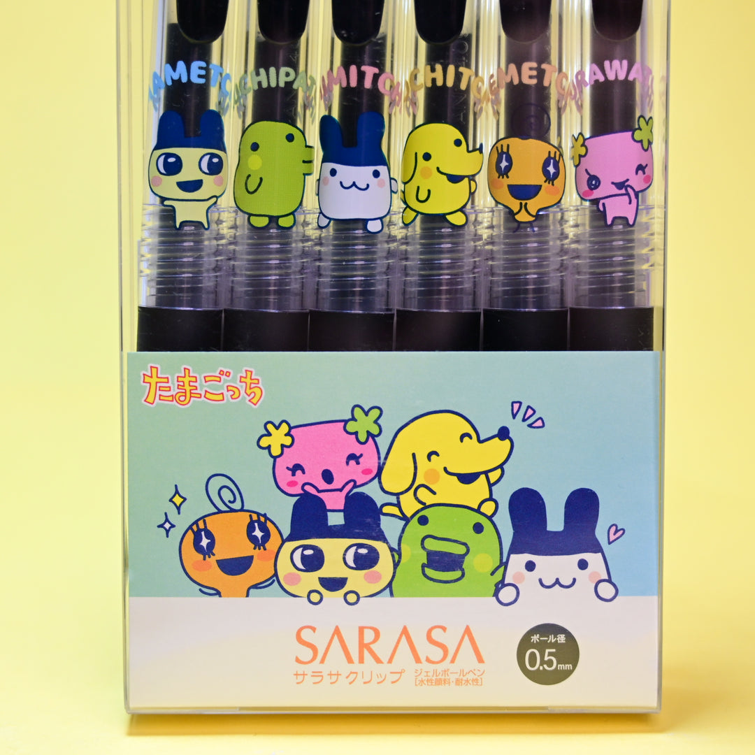 Tamagotchi Sarasa Zebra 0.5mm Gel Pen Set (6 pcs.)