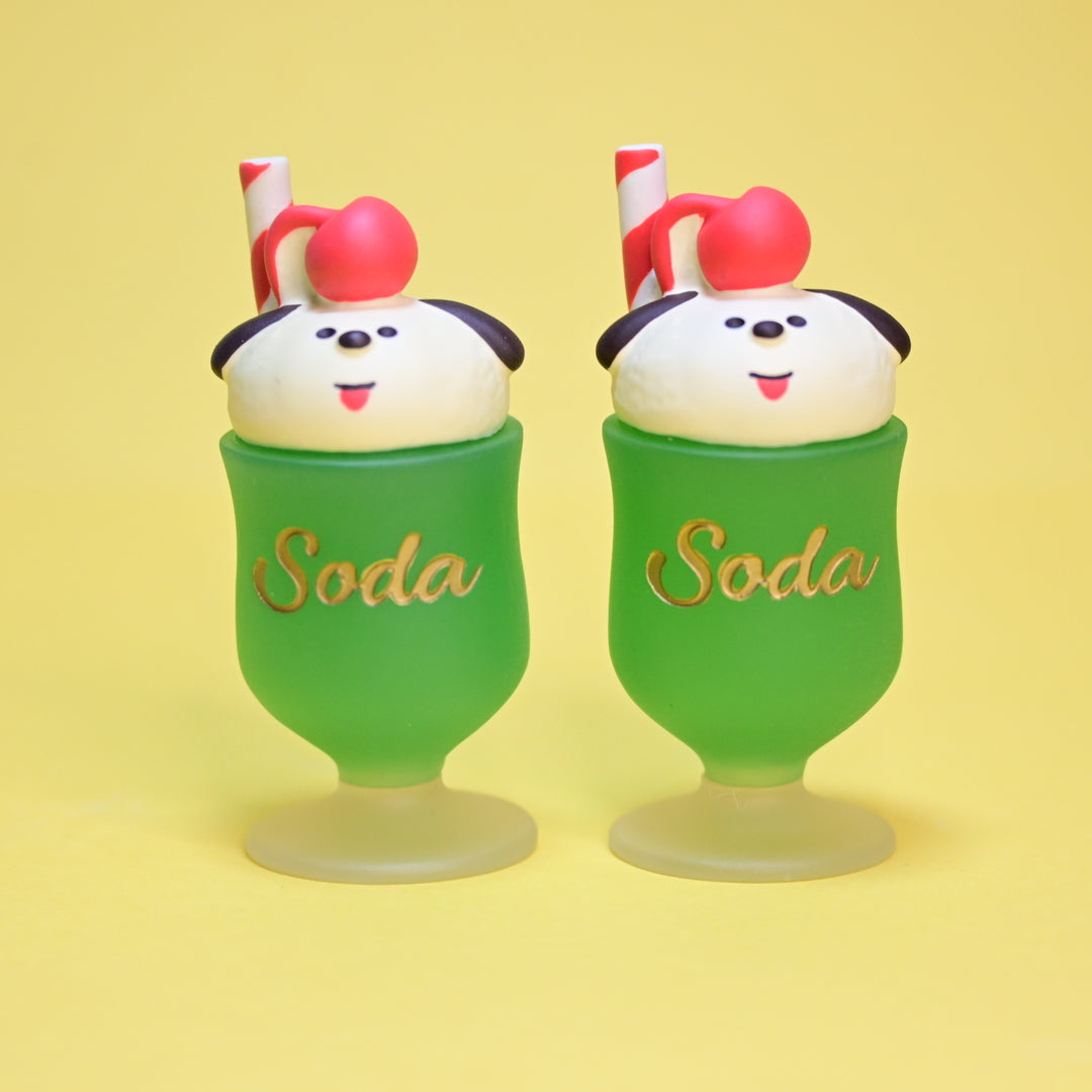 concombre Yuka Saji Dog Cream Soda Mini Figure (Green)