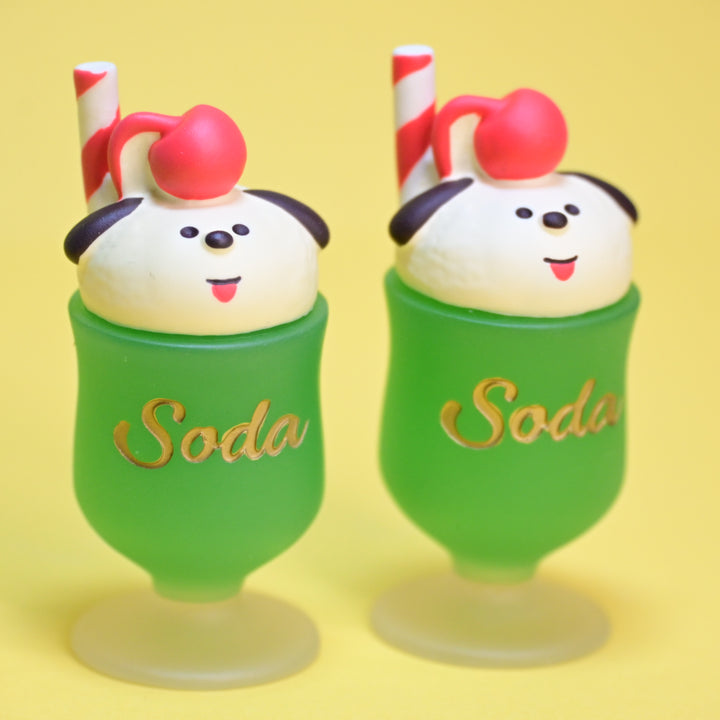 concombre Yuka Saji Dog Cream Soda Mini Figure (Green)