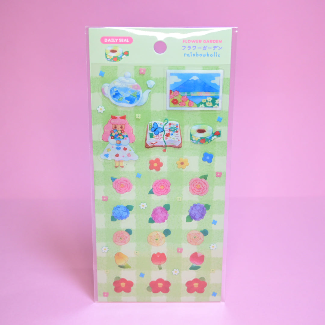 (DS034) Rainbowholic x Chichilittle Flower Garden Daily Seal