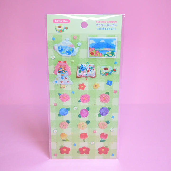 (DS034) Rainbowholic x Chichilittle Flower Garden Daily Seal