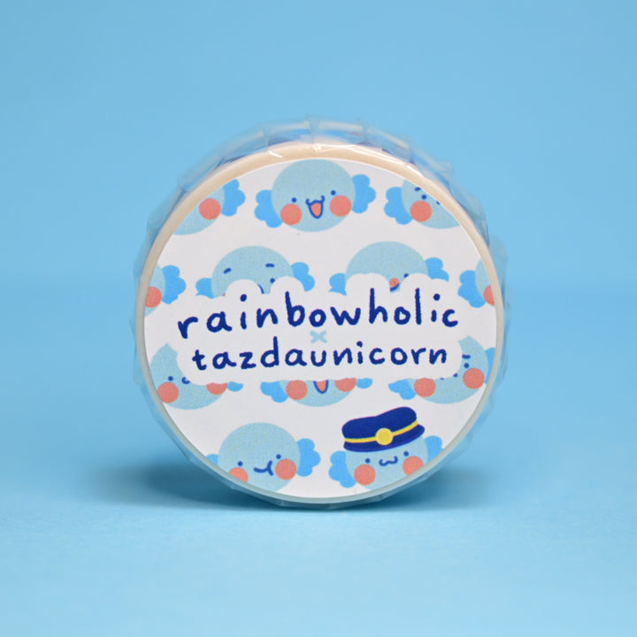 (MT145) Rainbowholic x Tazdaunicorn Mr. Oopa Faces Washi Tape