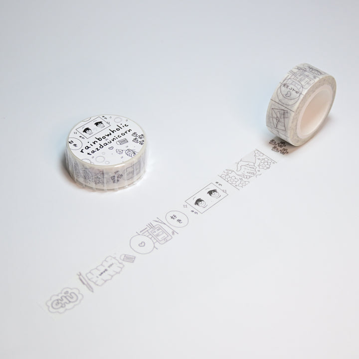 (MT078) Original Rainbowholic x Tazdaunicorn Shoujo Manga Washi Tape