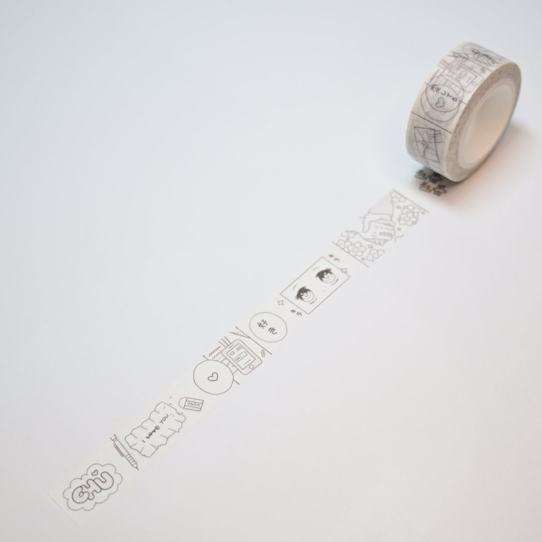 (MT078) Original Rainbowholic x Tazdaunicorn Shoujo Manga Washi Tape