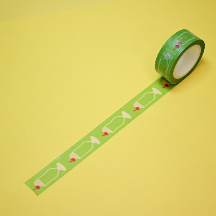 (MT072) Original Rainbowholic Kawaii Melon Cream Soda (Green) Washi Tape