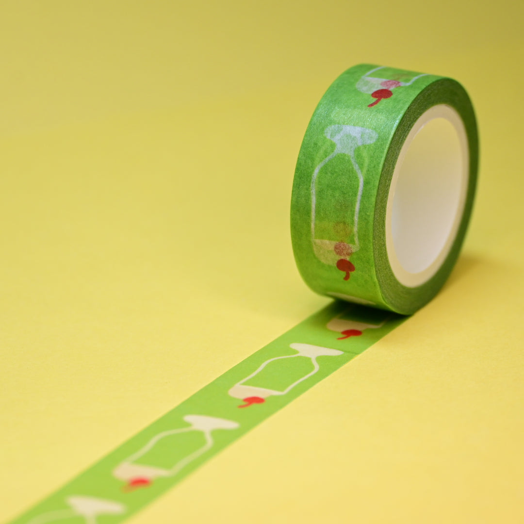 (MT072) Original Rainbowholic Kawaii Melon Cream Soda (Green) Washi Tape