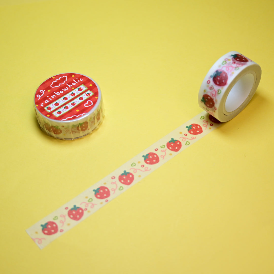 (MT020) Original Rainbowholic Strawberry Washi Tape