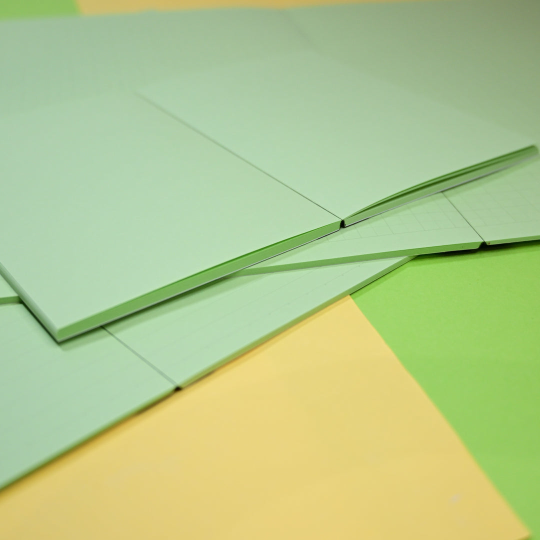 Grandpa Notebook Green Flat Opening Notebooks Set (3 pcs.)
