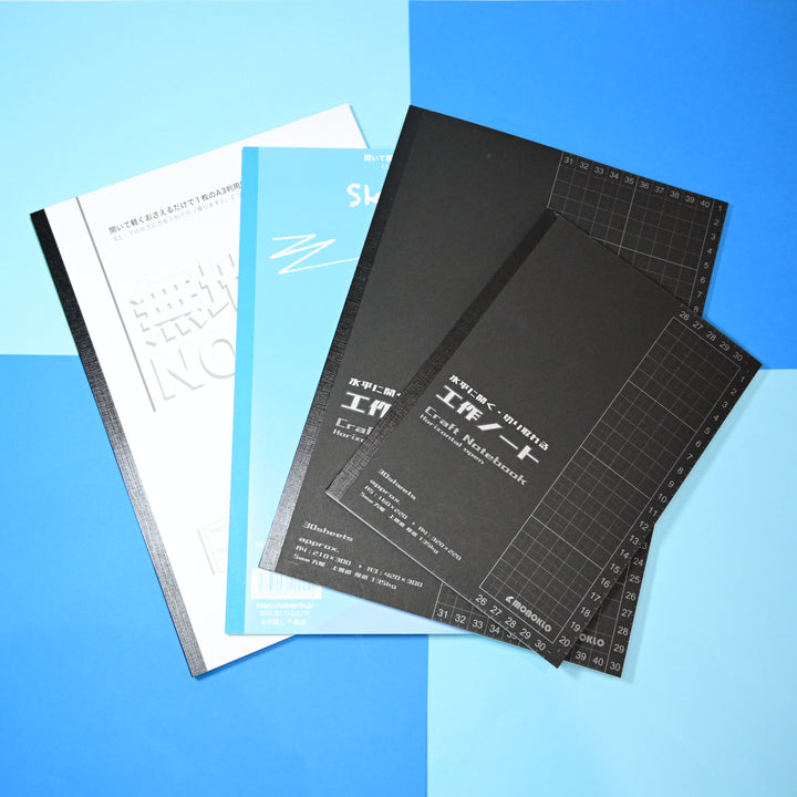 Grandpa Notebook Craft and Design Flat Opening Notebooks Set (4 pcs.)