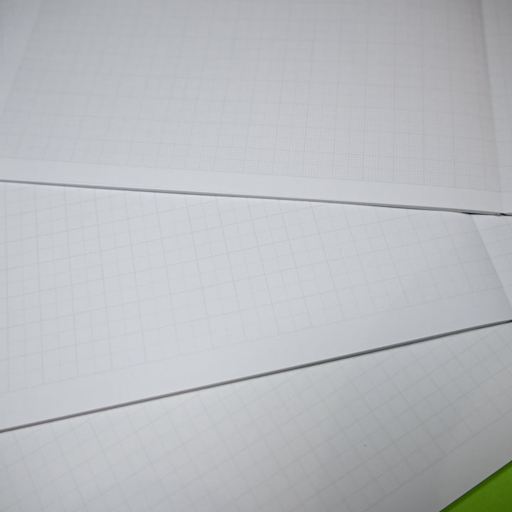 Grandpa Notebook Blue, Black &amp; Green Flat Opening Gridded Notebooks Set (3 pcs.)