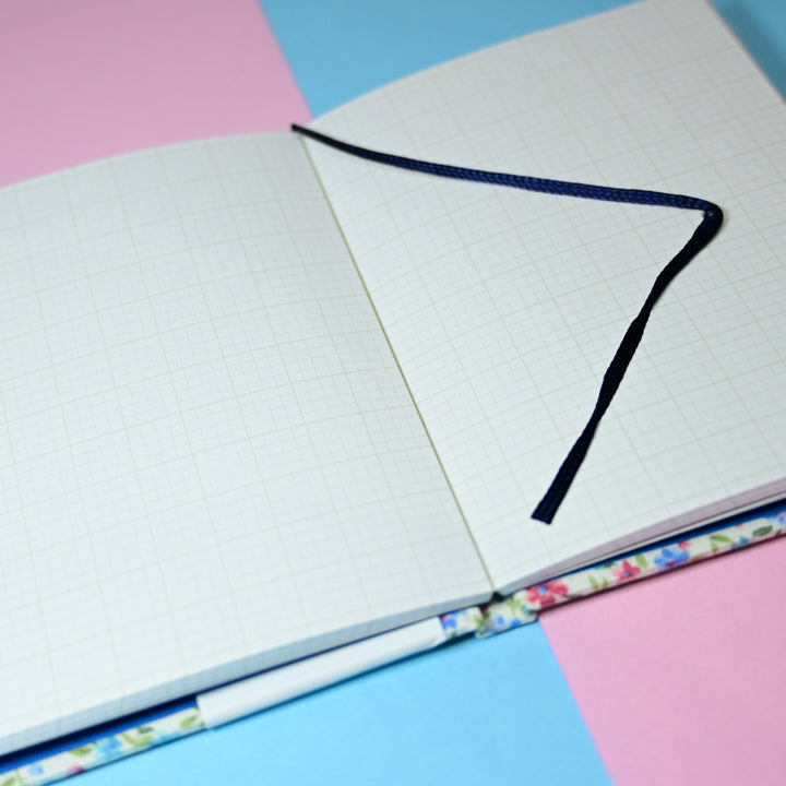 Grandpa Notebook Flat Opening Mini Notebook Floral