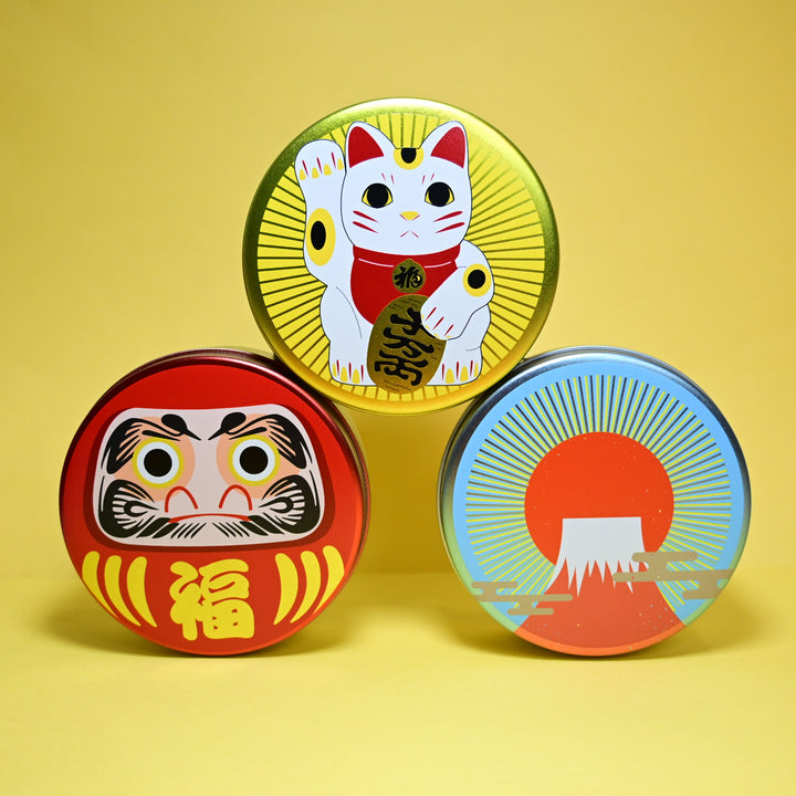 Japan Themed Tin Cans