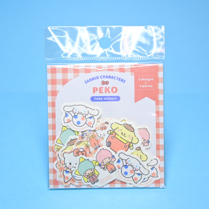 Furukawa Shiko Peko x Sanrio Sticker Sheet + Flake Seal Set (2 pcs.)