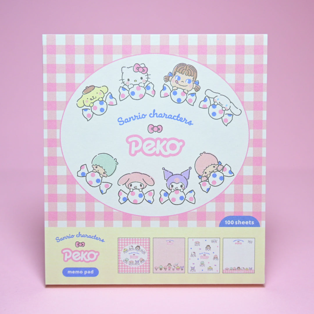 Furukawa Shiko Peko x Sanrio Memo Pad Gingham