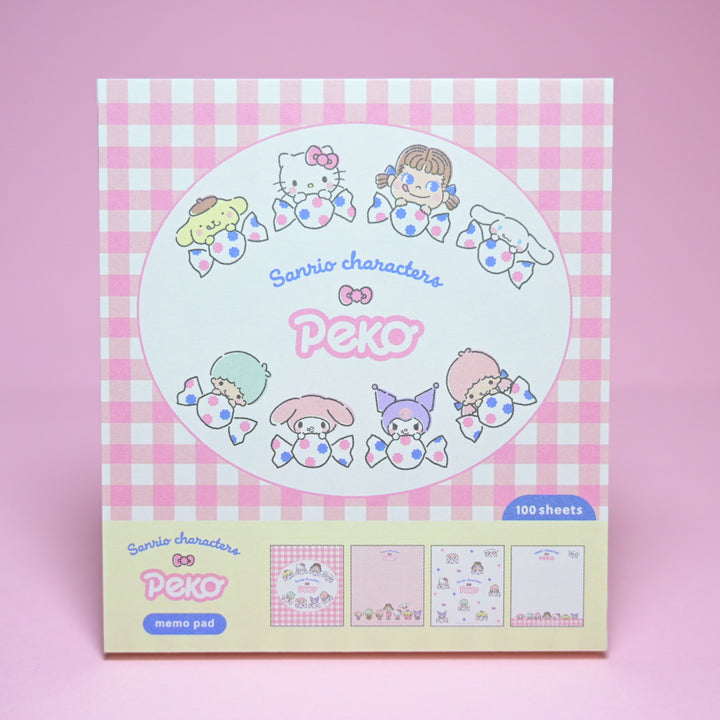 Furukawa Shiko Peko x Sanrio Memo Pad Gingham