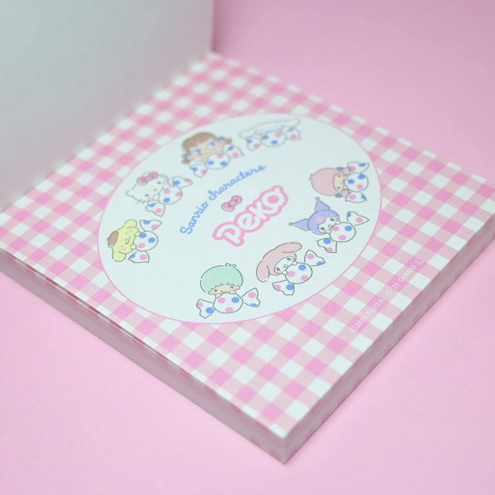 Furukawa Shiko Peko x Sanrio Memo Pad Gingham