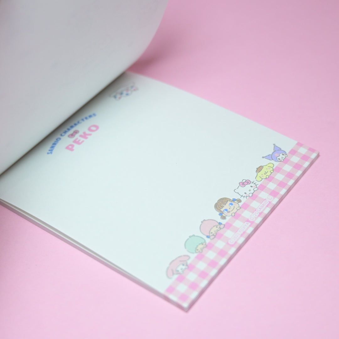 Furukawa Shiko Peko x Sanrio Memo Pad Gingham