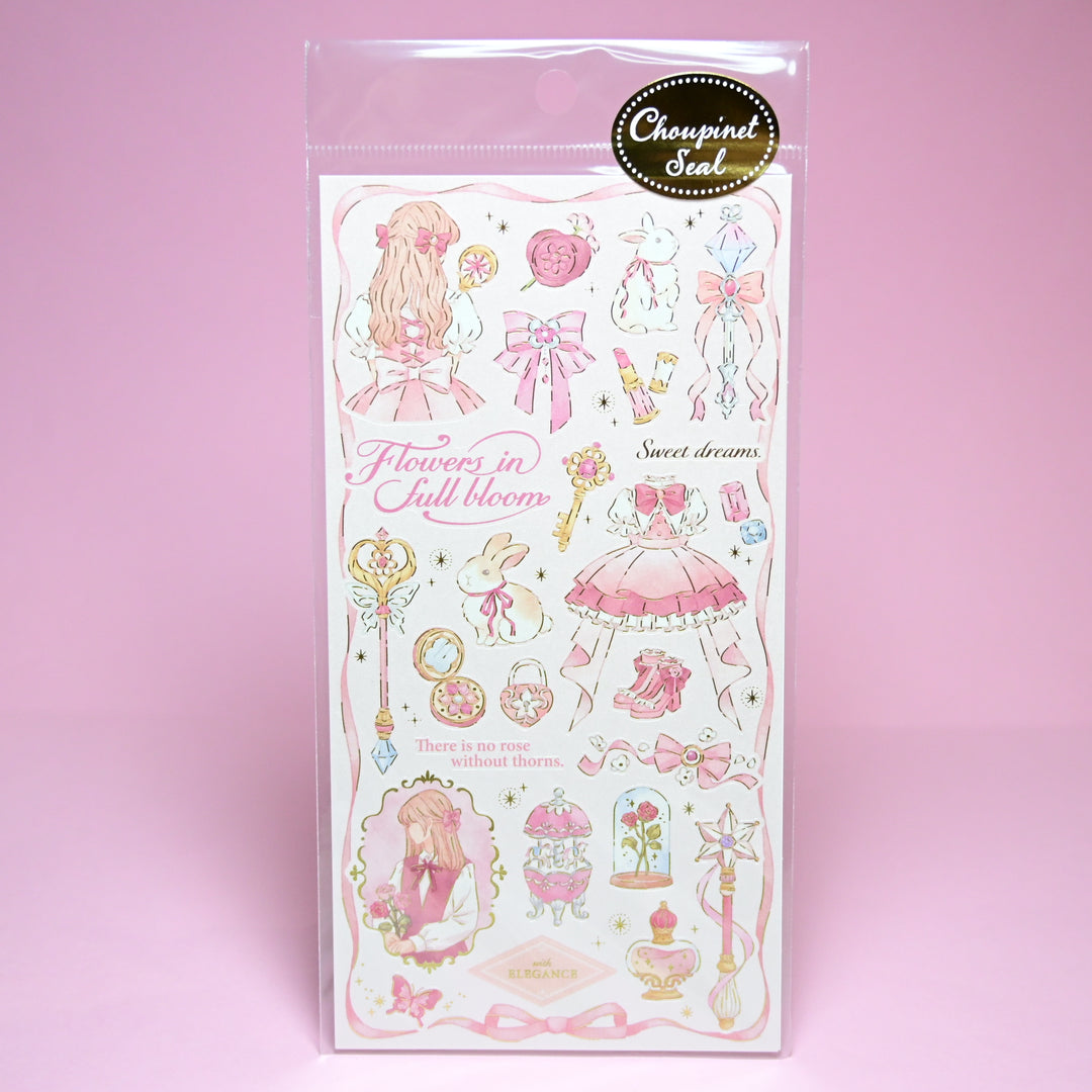 MINDWAVE Choupinet Pink Magical Girl Sticker Sheet